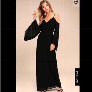 Lulus black maxi dress